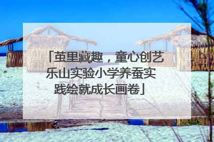 茧里藏趣，童心创艺 乐山实验小学养蚕实践绘就成长画卷
