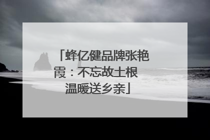 蜂亿健品牌张艳霞：不忘故土根 温暖送乡亲