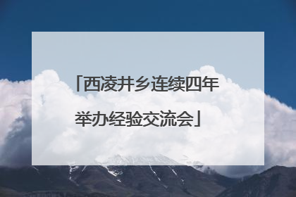 西凌井乡连续四年举办经验交流会