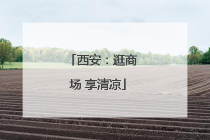 西安：逛商场 享清凉