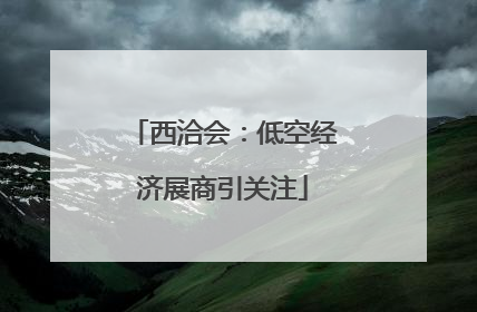 西洽会：低空经济展商引关注