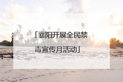 襄阳开展全民禁毒宣传月活动