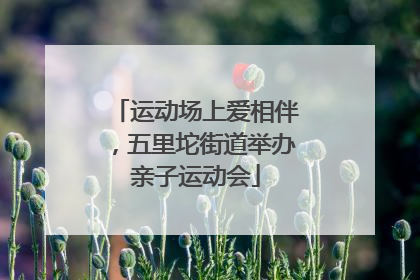 运动场上爱相伴，五里坨街道举办亲子运动会