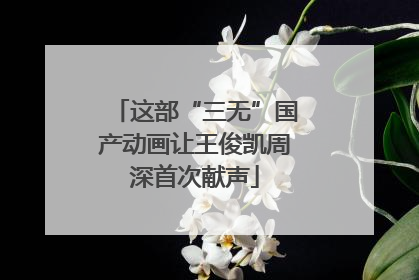 这部“三无”国产动画让王俊凯周深首次献声