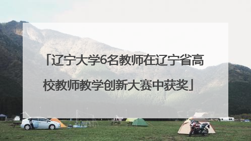辽宁大学6名教师在辽宁省高校教师教学创新大赛中获奖