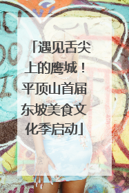遇见舌尖上的鹰城！平顶山首届东坡美食文化季启动