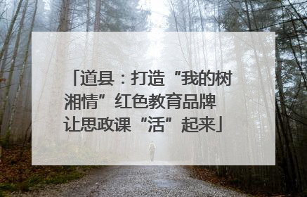 道县：打造“我的树湘情”红色教育品牌 让思政课“活”起来