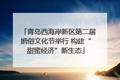 青岛西海岸新区第二届婚俗文化节举行 构建“甜蜜经济”新生态