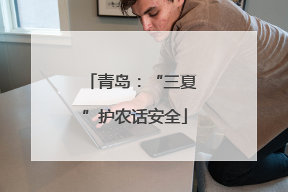 青岛：“三夏”护农话安全