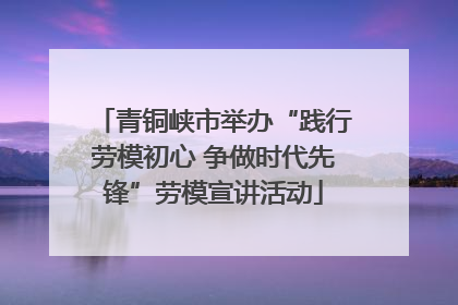 青铜峡市举办“践行劳模初心 争做时代先锋”劳模宣讲活动
