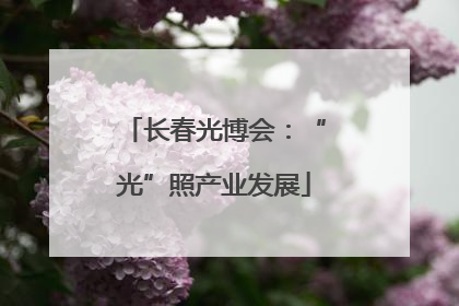 长春光博会：“光”照产业发展