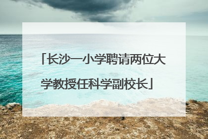 长沙一小学聘请两位大学教授任科学副校长