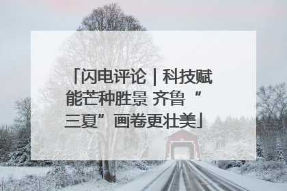 闪电评论｜科技赋能芒种胜景 齐鲁“三夏”画卷更壮美