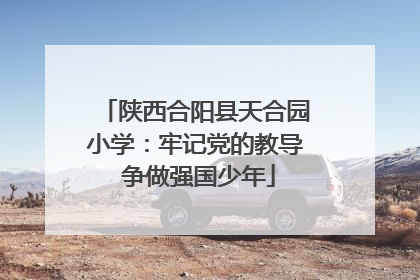 陕西合阳县天合园小学：牢记党的教导 争做强国少年