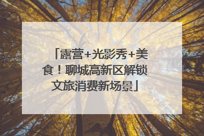 露营+光影秀+美食！聊城高新区解锁文旅消费新场景
