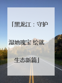 黑龙江：守护湿地瑰宝 绘就生态新篇