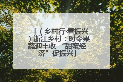 （乡村行·看振兴）浙江乡村：时令果蔬迎丰收 “甜蜜经济”促振兴