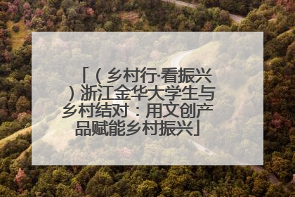 （乡村行·看振兴）浙江金华大学生与乡村结对：用文创产品赋能乡村振兴