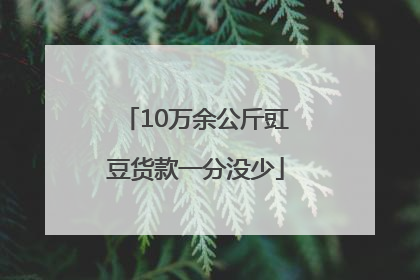 10万余公斤豇豆货款一分没少