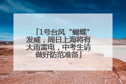 1号台风“蝴蝶”发威，周日上海将有大雨雷电，中考生请做好防范准备