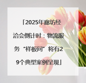 2025年廊坊经洽会倒计时：物流服务“样板间”将有29个典型案例呈现
