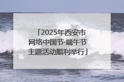 2025年西安市网络中国节·端午节主题活动顺利举行