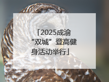 2025成渝“双城”登高健身活动举行