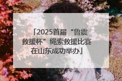 2025首届“鲁震救援杯”绳索救援比赛在山东成功举办