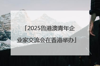 2025鲁港澳青年企业家交流会在香港举办