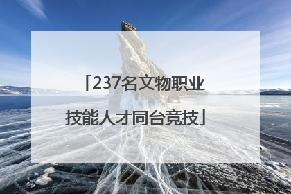 237名文物职业技能人才同台竞技