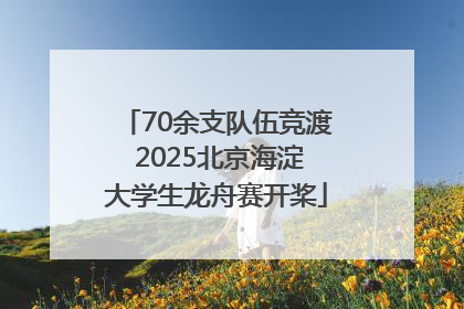 70余支队伍竞渡 2025北京海淀大学生龙舟赛开桨
