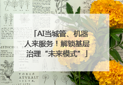 AI当城管、机器人来服务！解锁基层治理“未来模式”